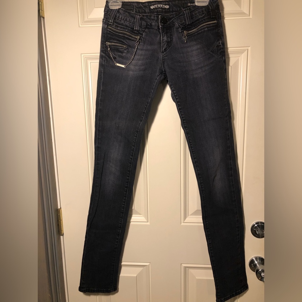 Rerock Black Skinny Jeans. Size 27.